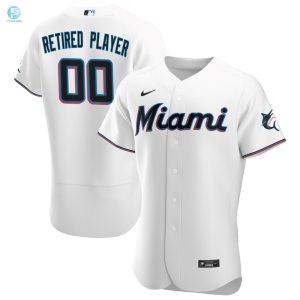 Miami Marlins Home Pickaplayer Retired Roster Authentic Jersey White Custom Jerseys Mlb stylepulseusa 1 1