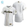 Miami Marlins Mlb Golden Brandedition White Jersey Gift For Marlins Fans stylepulseusa 1