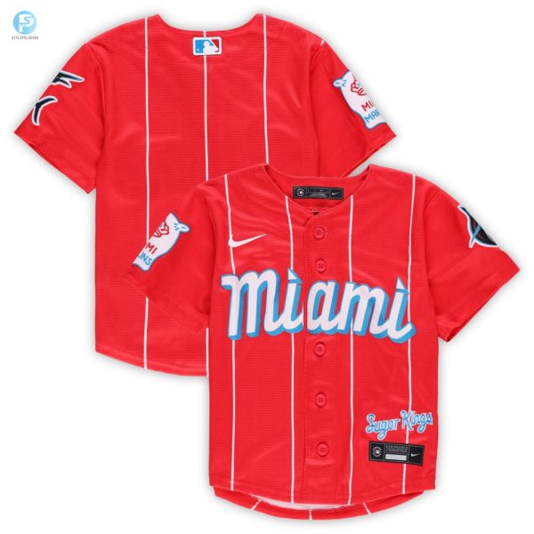 Miami Marlins Preschool 2021 Mlb City Connect Replica Team Jersey Red Mlb stylepulseusa 1 1