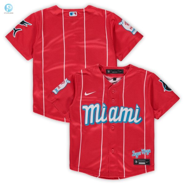 Miami Marlins Toddler 2021 Mlb City Connect Replica Team Jersey Red Mlb stylepulseusa 1