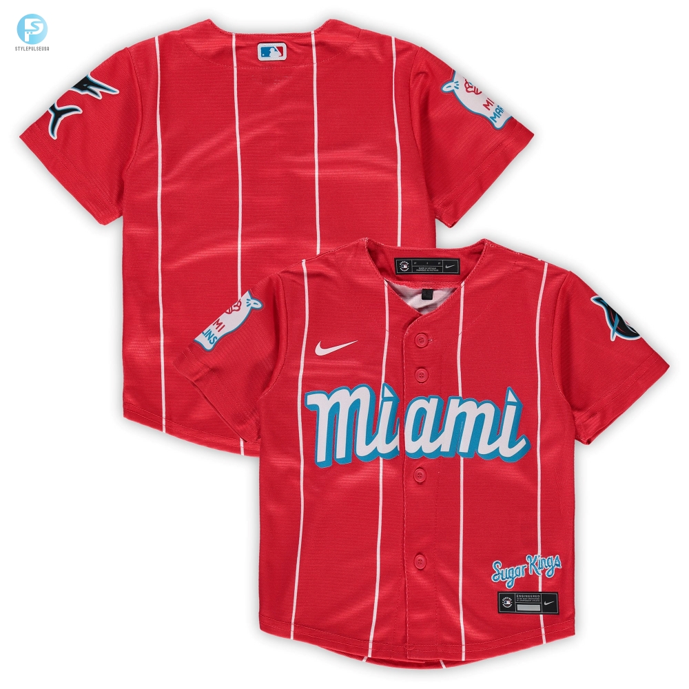 Miami Marlins Toddler 2021 Mlb City Connect Replica Team Jersey  Red Mlb 