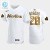 Miami Marlins Trevor Rogers 28 White Gold 202223 Allstar Game Jersey stylepulseusa 1