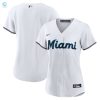 Miami Marlins Womens Replica Team Jersey White Mlb stylepulseusa 1