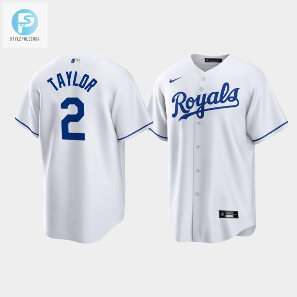 Michael A. Taylor 2 Kansas City Royals White Home Player Jersey stylepulseusa 1