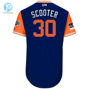 Michael Conforto Scooter New York Mets Majestic 2018 Mlb Little League Classic Jersey Royalorange stylepulseusa 1 1