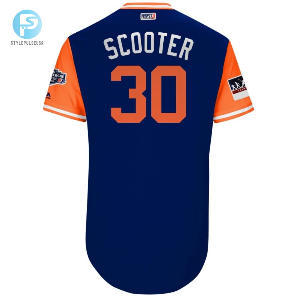 Michael Conforto Scooter New York Mets Majestic 2018 Mlb Little League Classic Jersey  Royalorange 