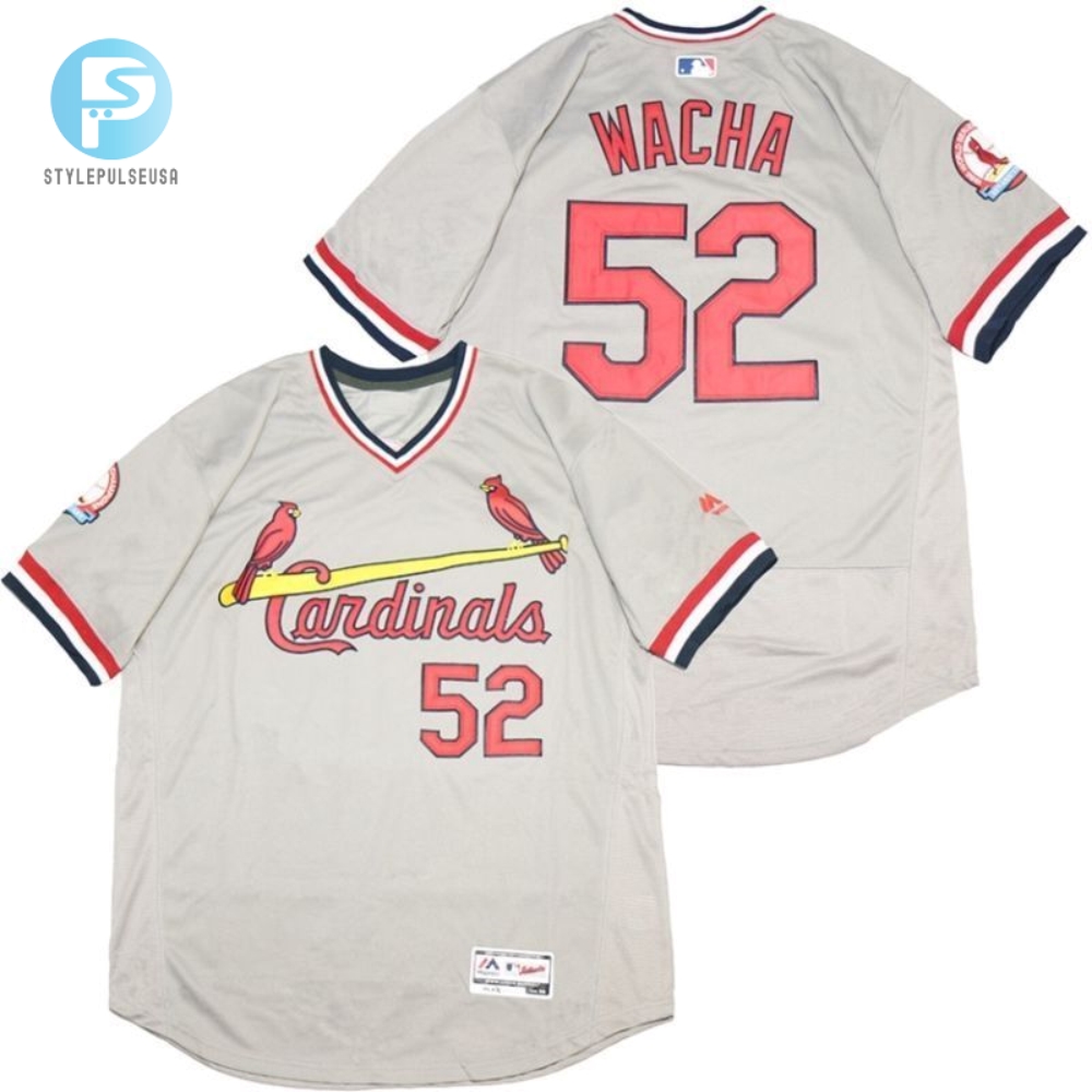 Michael Wacha 52 St Louis Cardinals 2020 Mlb Grey Jersey 