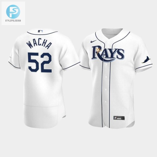 Michael Wacha 52 Tampa Bay Rays White Home Jersey stylepulseusa 1 1