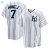 Mickey Mantle New York Yankees Home Cooperstown Collection Player Jersey White Mlb stylepulseusa 1