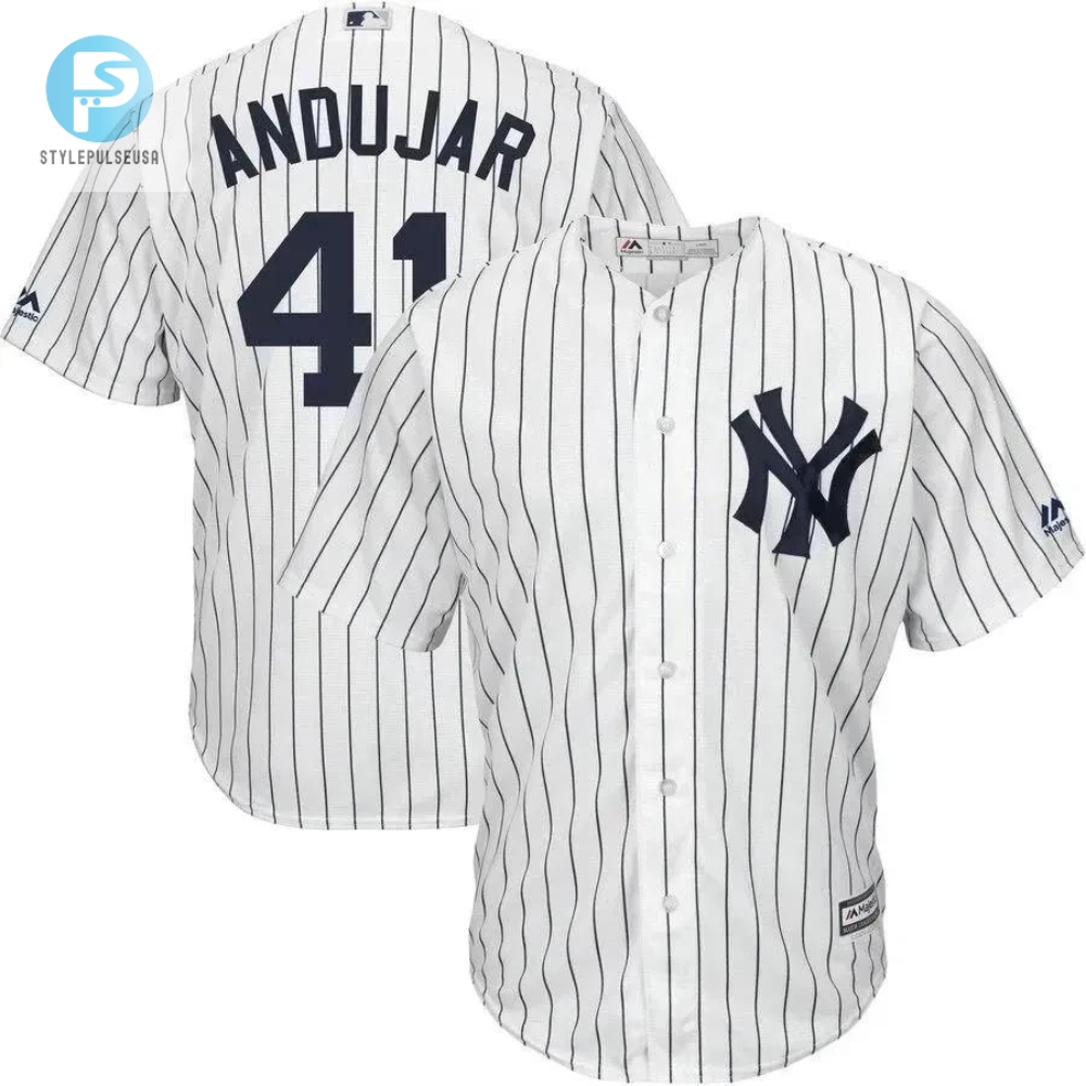 Miguel Andujar New York Yankees Home Official Cool Base Player Jersey  White 