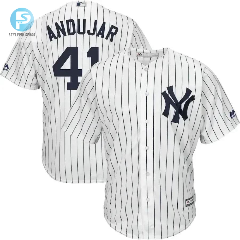 Miguel Andujar New York Yankees Home Official Cool Base Player Jersey  White Color 