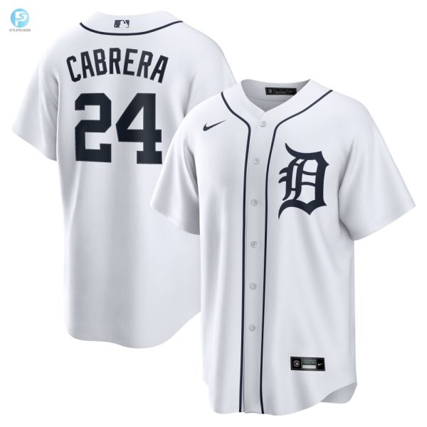 Miguel Cabrera Detroit Tigers Home Replica Player Name Jersey White Mlb stylepulseusa 1