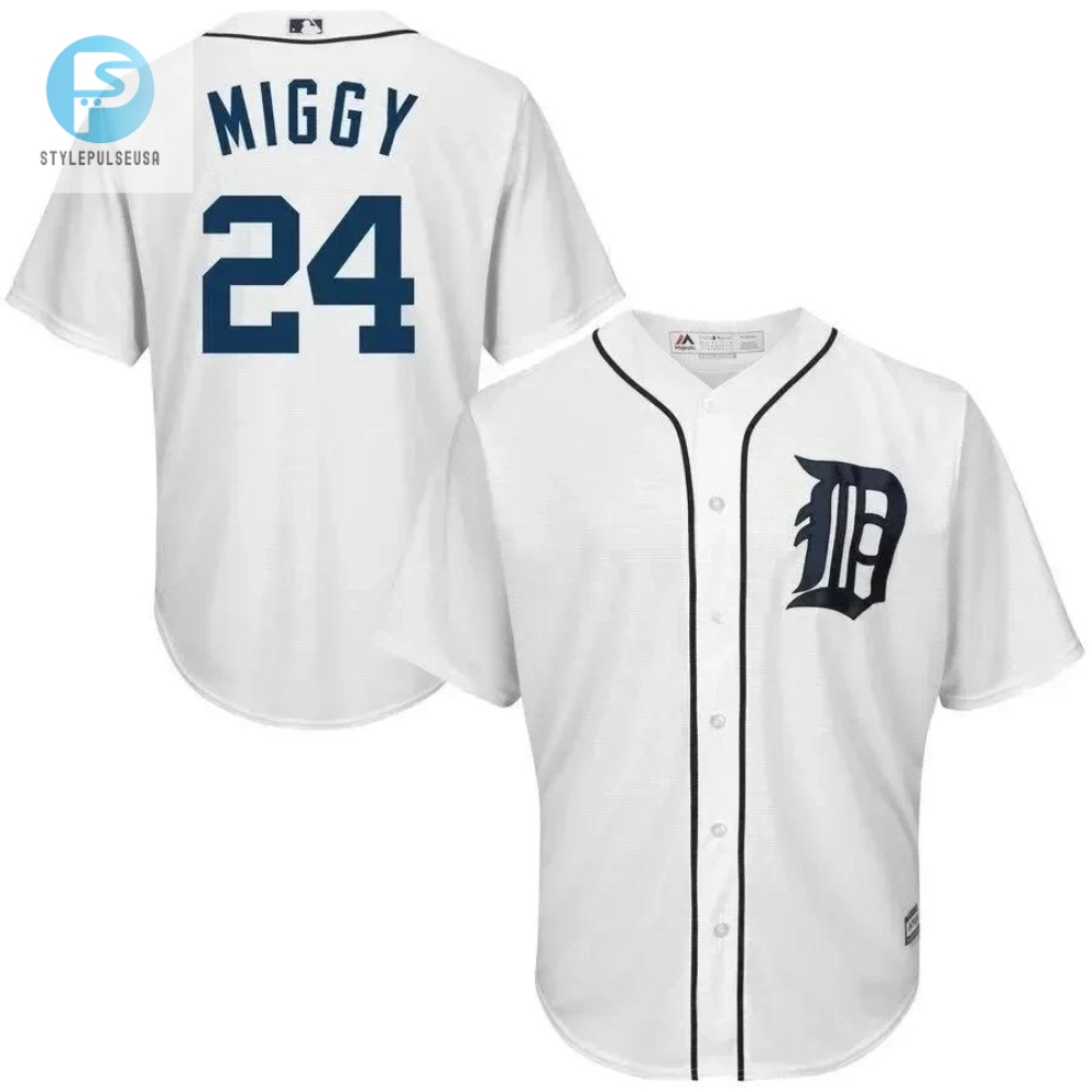 Miguel Cabrera Detroit Tigers Nickname Cool Base Player Jersey  White 