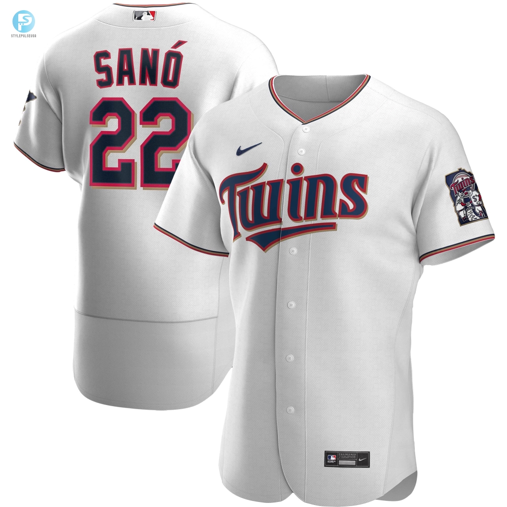 Miguel Sano Minnesota Twins Home Authentic Player Jersey  White Mlb 