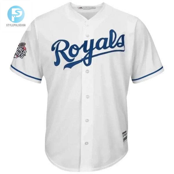 Mike Moustakas Kansas City Royals World Series Cool Base Jersey White stylepulseusa 1