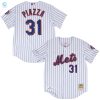 Mike Piazza 2000 New York Mets Mitchell Ness Authentic Jersey White Mlb stylepulseusa 1