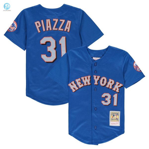 Mike Piazza New York Mets Mitchell Ness Preschool Toddler Cooperstown Collection Mesh Jersey Royal Mlb stylepulseusa 1