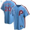 Mike Schmidt Philadelphia Phillies Road Cooperstown Collection Replica Player Jersey Light Blue Mlb stylepulseusa 1