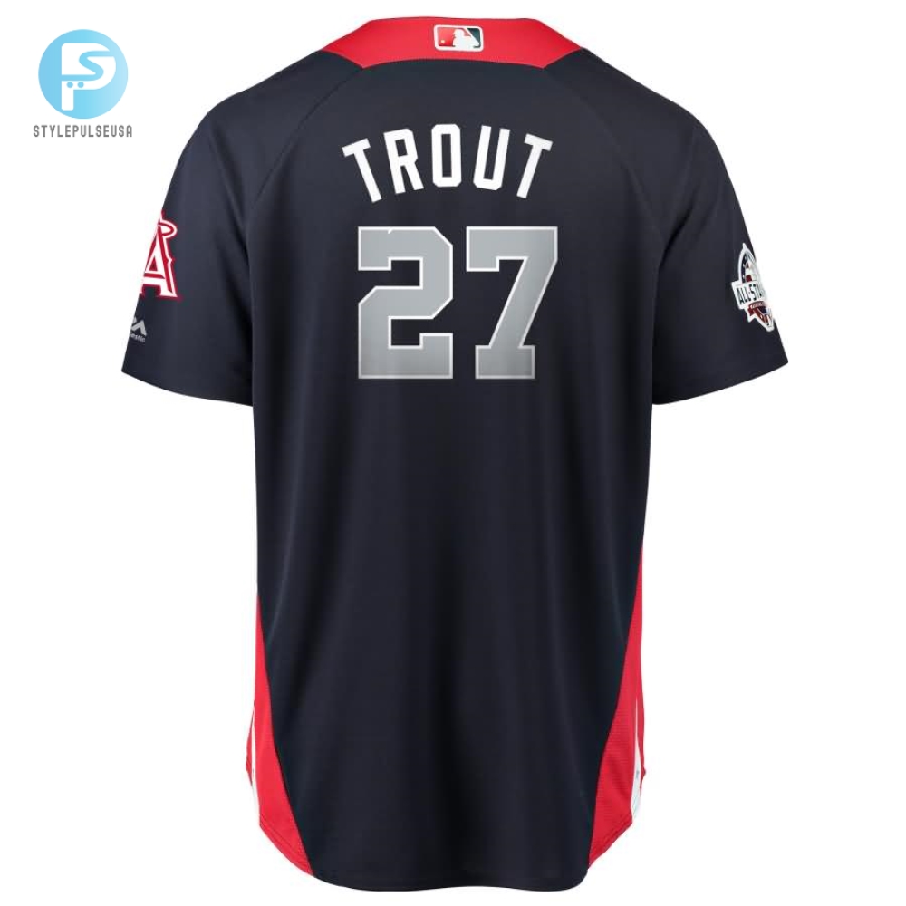 Mike Trout American League Majestic 2018 Mlb Allstar Game Home Run Derby Player Jersey  Navy 