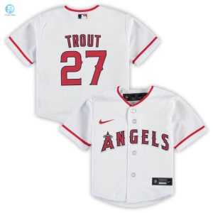 Mike Trout Los Angeles Angels Infant Home Replica Player Jersey White Mlb Ver 1 stylepulseusa 1 1