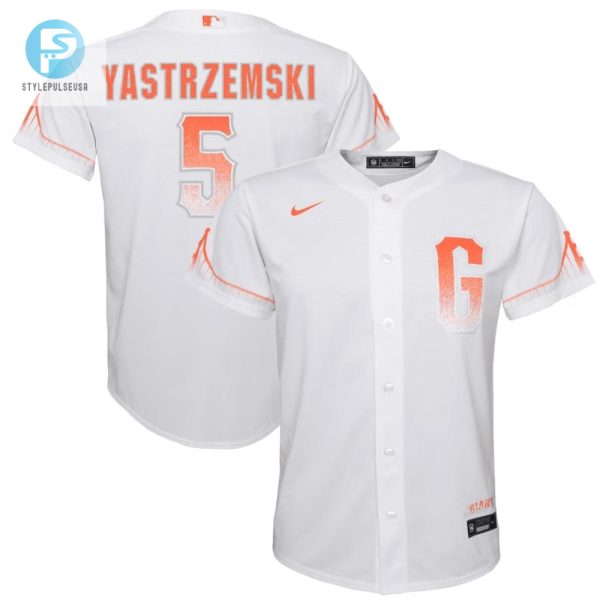 Mike Yastrzemski 5 San Francisco Giants Youth City Connect Jersey White stylepulseusa 1 1