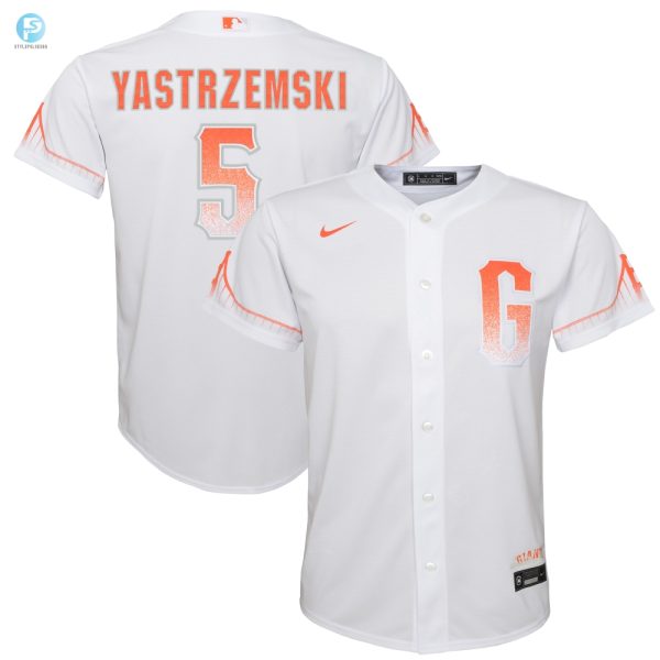 Mike Yastrzemski San Francisco Giants 2021 City Connect Replica Player Jersey White Mlb stylepulseusa 1