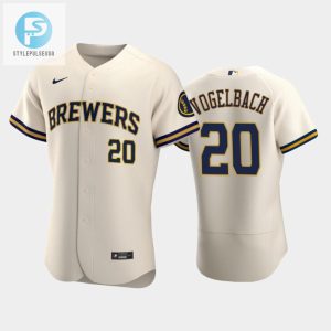 Milwaukee Brewers 20 Daniel Vogelbach Home Team Cream Jersey stylepulseusa 1 1