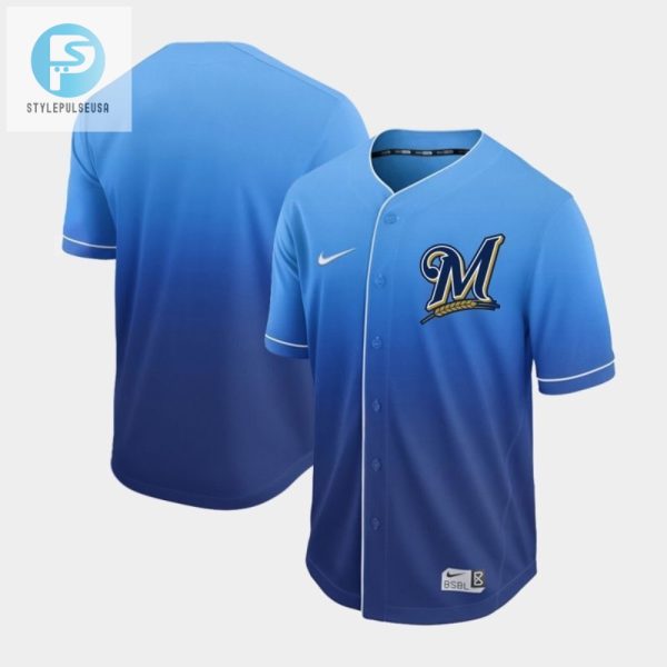 Milwaukee Brewers 2020 Mlb Gradient Blue Jersey stylepulseusa 1 1