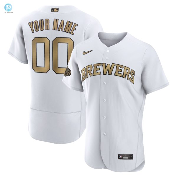 Milwaukee Brewers 2022 Mlb Allstar Game Authentic Custom Jersey White Custom Jerseys Mlb stylepulseusa 1