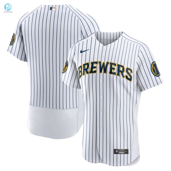 Milwaukee Brewers Alternate Authentic Team Jersey White Mlb stylepulseusa 1 2