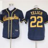 Milwaukee Brewers Christian Yelich 22 2020 Mlb Dark Blue Jersey stylepulseusa 1