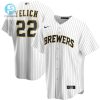 Milwaukee Brewers Christian Yelich 22 2020 Mlb White Jersey A10 stylepulseusa 1