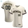 Milwaukee Brewers Home Pickaplayer Retired Roster Authentic Jersey Cream Custom Jerseys Mlb stylepulseusa 1