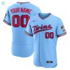 Minnesota Twins Alternate Authentic Custom Patch Jersey Powder Blue Custom Jerseys Mlb stylepulseusa 1