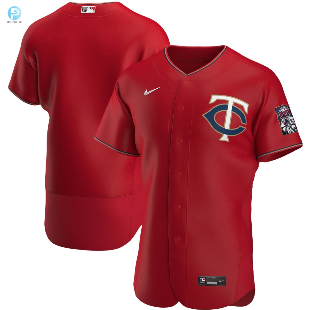 Minnesota Twins Alternate Authentic Team Jersey Red Mlb 