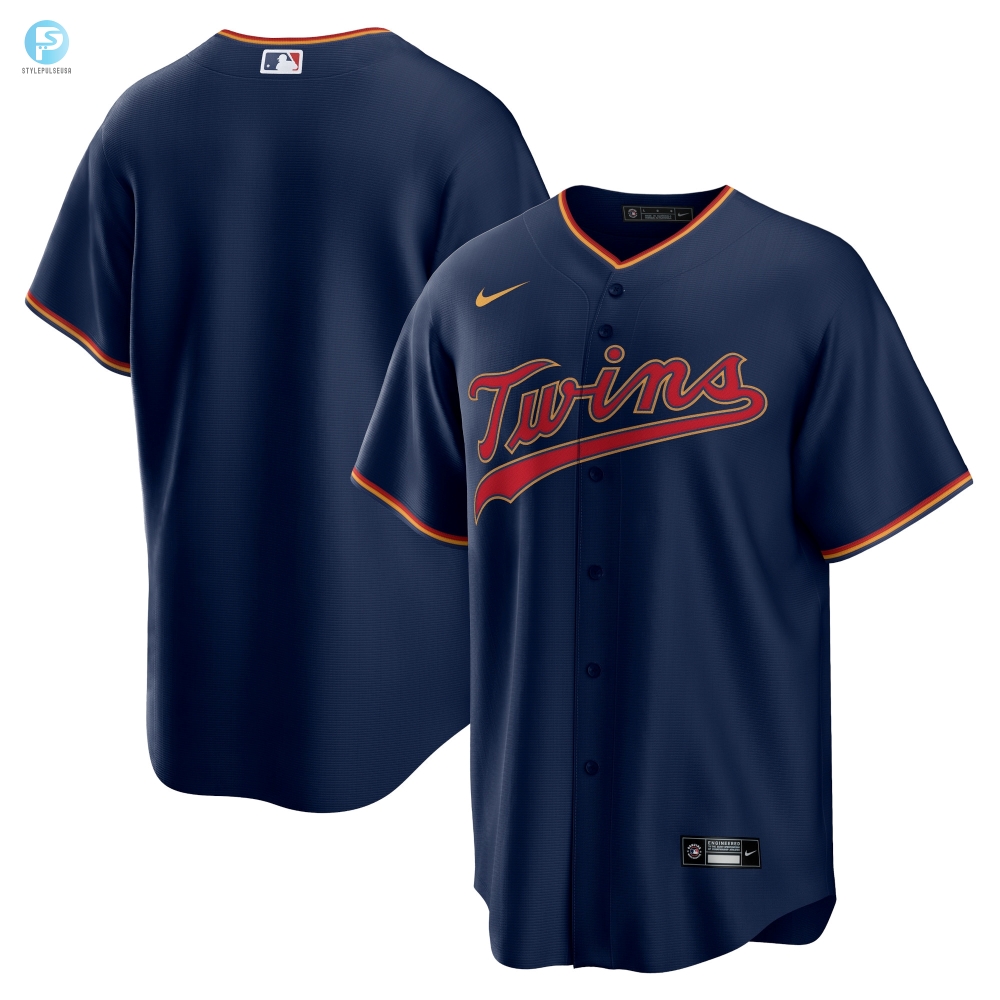 Minnesota Twins Alternate Replica Team Jersey  Navy Mlb 