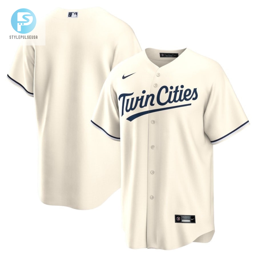 Minnesota Twins Alternate Team Men Jersey  Cream 