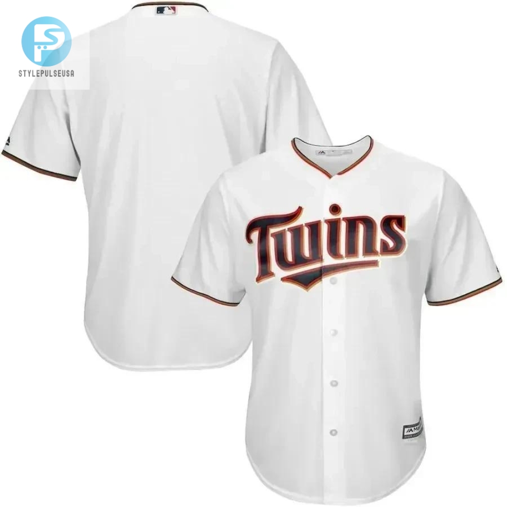 Minnesota Twins Big And Tall Cool Base Team Jersey  White 