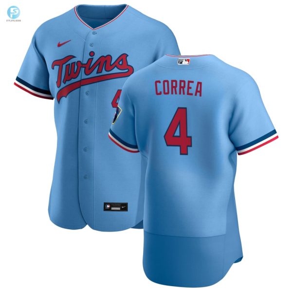 Minnesota Twins Carlos Correa 4 Alternate Jersey Powder Blue Jersey stylepulseusa 1