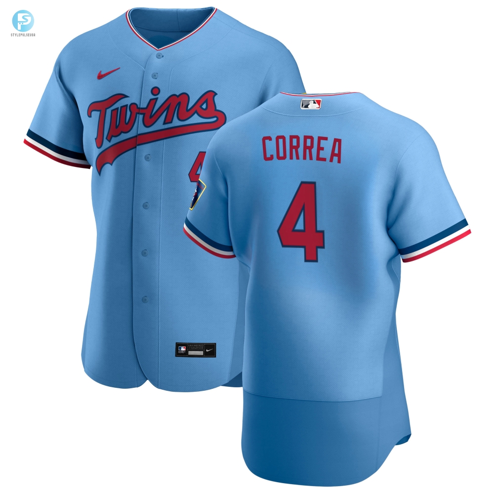 Minnesota Twins Carlos Correa 4 Alternate Jersey  Powder Blue Jersey 