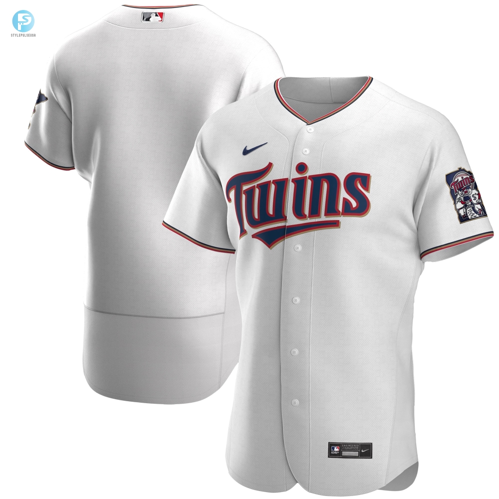 Minnesota Twins Home Authentic Team Jersey  White Mlb 