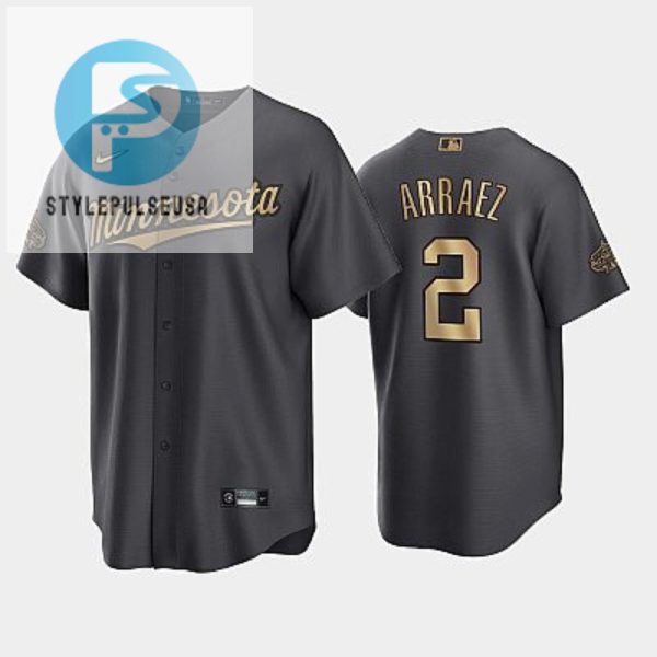 Minnesota Twins Luis Arraez 2 202223 Allstar Game Al Charcoal Jersey stylepulseusa 1 1