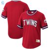 Minnesota Twins Mitchell Ness Cooperstown Collection Wild Pitch Jersey Tshirt Red Mlb stylepulseusa 1