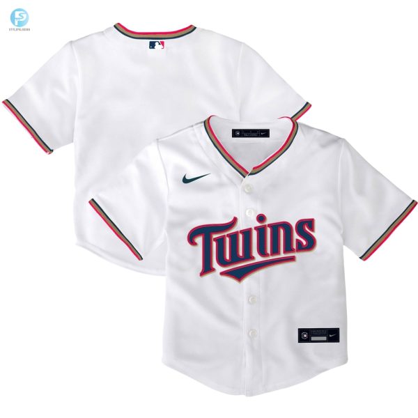 Minnesota Twins Toddler Home Replica Team Jersey White Mlb stylepulseusa 1