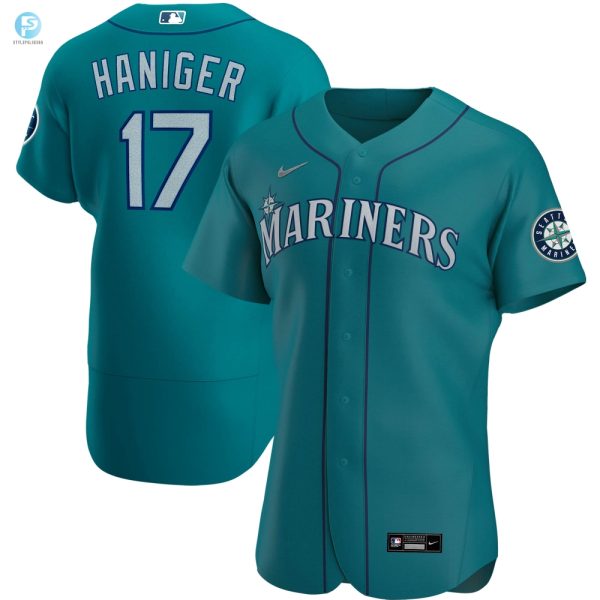 Mitch Haniger Seattle Mariners Alternate Authentic Player Jersey Aqua Mlb stylepulseusa 1 1