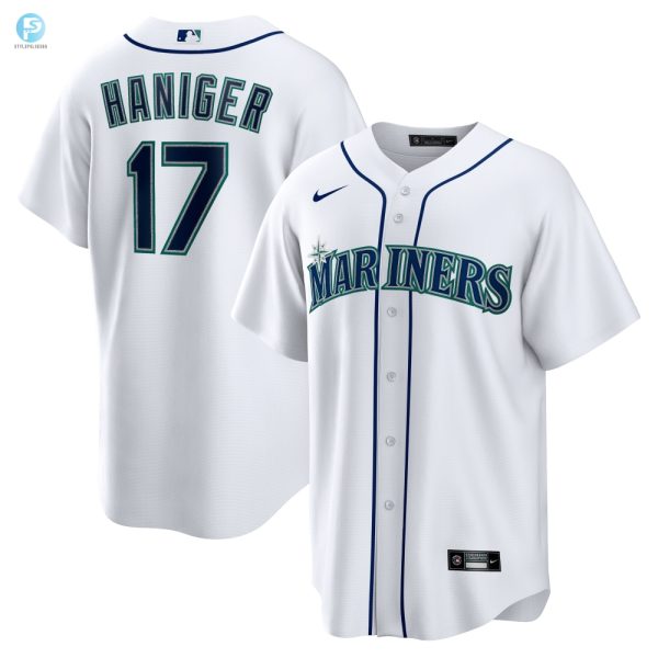 Mitch Haniger Seattle Mariners Home Replica Player Name Jersey White Mlb stylepulseusa 1