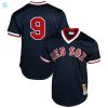 Mitchell Ness Ted Williams Boston Red Sox 1990 Authentic Cooperstown Collection Batting Practice Jersey Navy Blue Mlb stylepulseusa 1