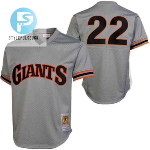 Mitchell Ness Will Clark San Francisco Giants 1989 Authentic Cooperstown Collection Batting Practice Jersey Gray Mlb stylepulseusa 1 1