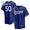 Mookie Betts 50 Los Angeles Dodgers Alternate Player Name Men Jersey Royal Jersey stylepulseusa 1