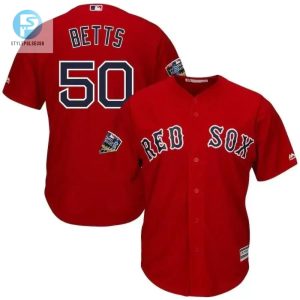 Mookie Betts Boston Red Sox 2018 World Series Cool Base Player Jersey Scarlet stylepulseusa 1 1